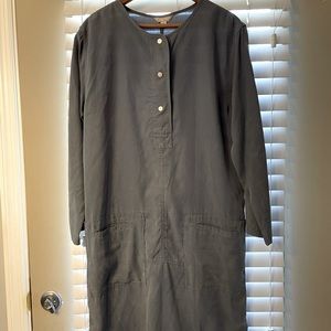 Vintage 90’s gap smock dress in deep grey size small